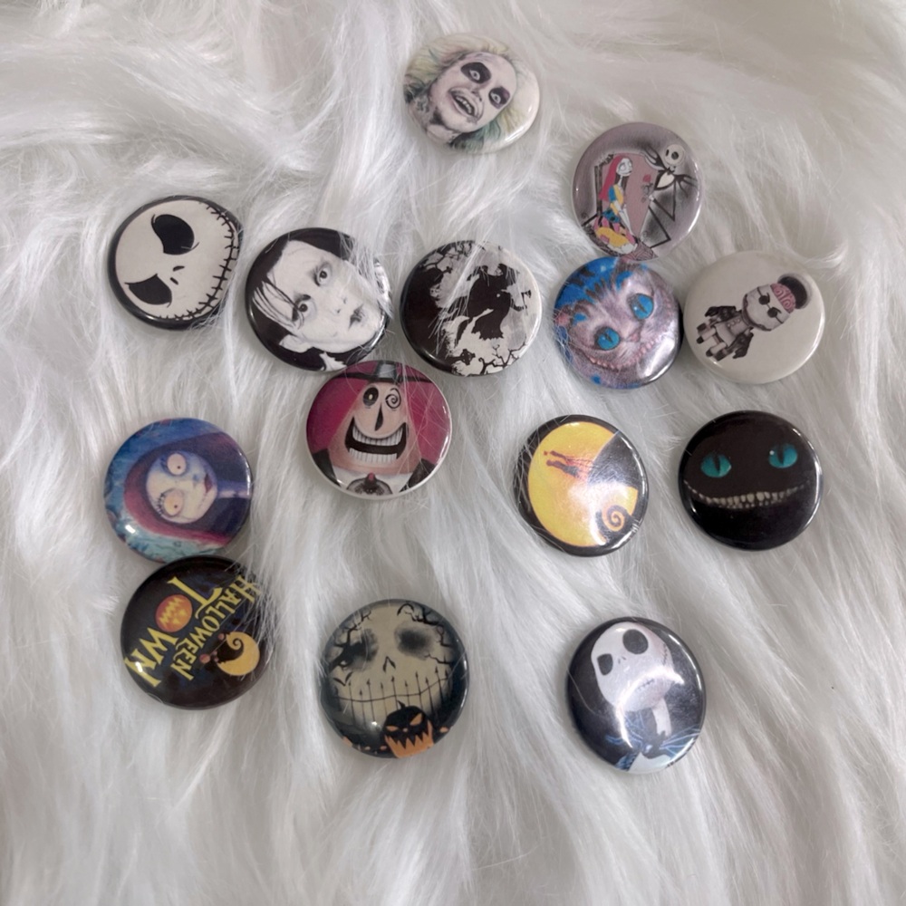 Tim Burton Button Set